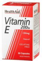 Vit E Natural 200Ui 60Vcap. Health Aid