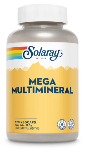 Solaray Mega Multi Mineral 120 Vegetable Capsules