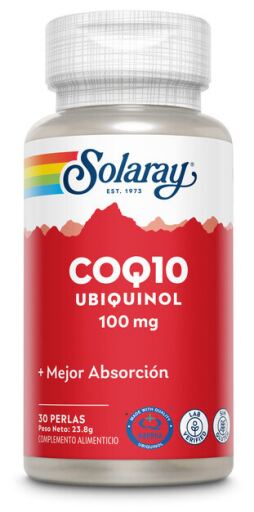 Solaray Coq10 Ubiquinol 100 mg 30 Pearls