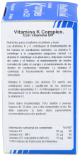 Vitamina K Complex+Vitamina D3 30 comprimidos