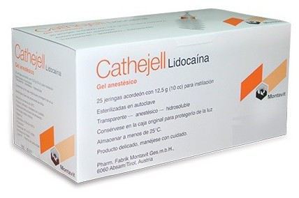 Lidocaine Gel Syringe Cathejell 25 12.5 Gr