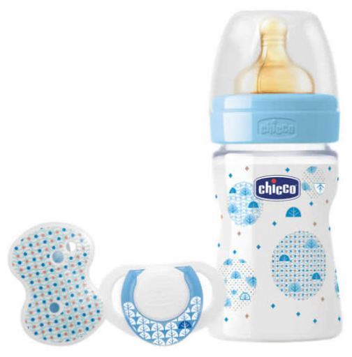 Bottle Gift Pack + Physiological Pacifier blue