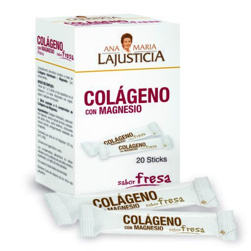 Ana Mar&iacute;a Lajusticia Collagen with Magnesium Strawberry Flavor 20 Sachets