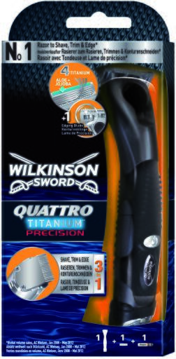 Quattro Titanium Precision Razor + 1 charger