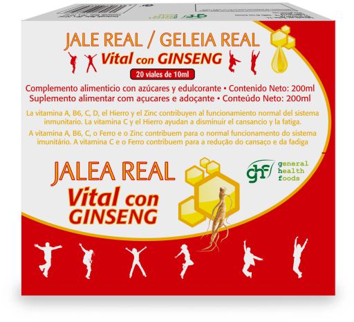 GHF Royal Jelly with Ginseng 20 Phials 10 ml