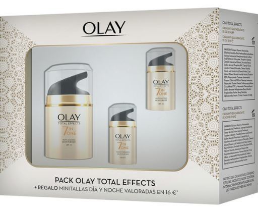 Pack Total Effects Anti - age Moisturizer by day with Spf 15