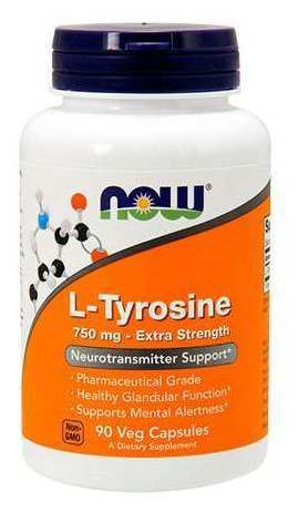 L-Tyrosine 90 Capsules 750 mg