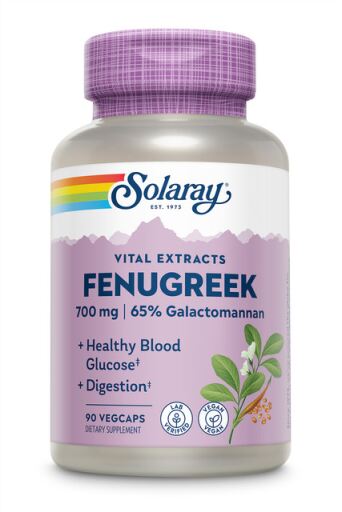 Solaray Fenugreek 350 mg 90 Vegetable Capsules