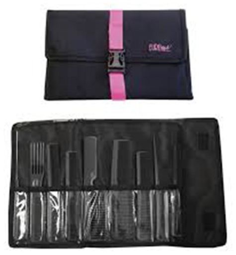 Set 9 Black Professional Combs