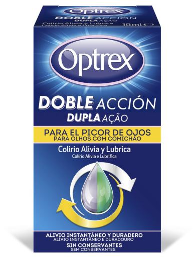 Optrex Double action drops for dry itchy eyes Multidose 10 ml