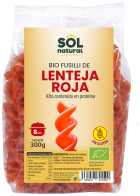 Organic Gluten-free Red Lentil Fusilli 300 gr