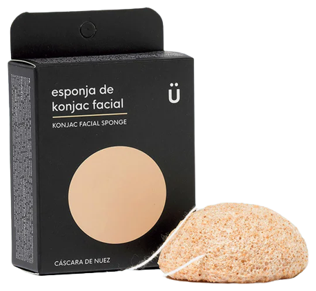 Konjac Walnut Shell Facial Sponge