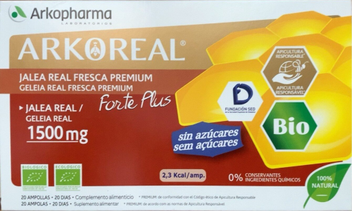 Arkoreal Fresh Royal Jelly 20 Ampoules 1500 mg