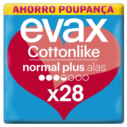 Cottonlike Normal Plus Pads with Wings 28 Units