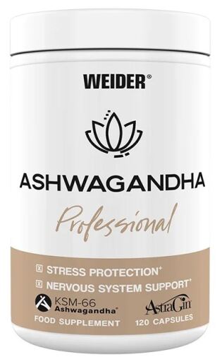 Weider Ashwagandha Professional 120 Vegetable Capsules
