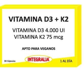 Vitamin D3+K2 30 Vegan Capsules