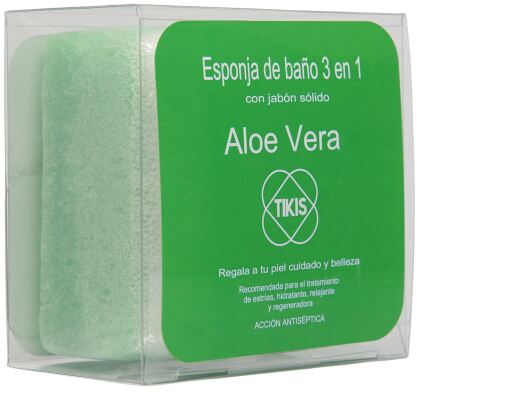 Square Sponge With Aloe Vera Soap 100 gr