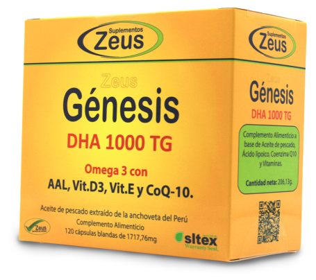 Genesis Dha Tg 1000 mg Omega 3 60 Capsules