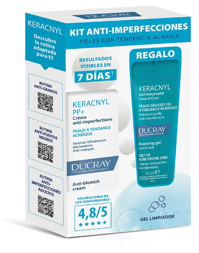 Keracnyl Anti-Imperfections Kit Cream 30 ml + Cleansing Gel 40 ml