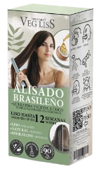 Brazilian Straightening With Vegetable Keratin And Coconut 2 Units