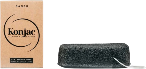 Konjac Black Exfoliating Body Sponge 5 gr