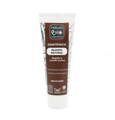 NaturaBIO Cosmetics White Nat Licorice Toothpaste with Activated Charcoal 75 ml