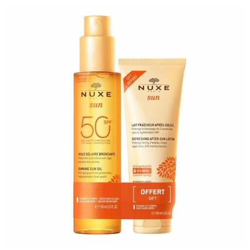 Nuxe Sun Tanning Oil SPF 50 150 ml + After Sun Milk 100 ml