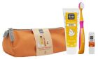 Orange Children's Oral Hygiene Set, 4 Pieces