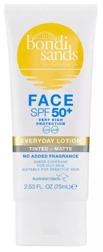 bondi sands Everyday Fragrance-Free Tinted Facial Lotion SPF 50+ 75 ml
