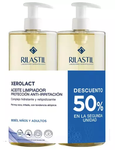Rilastil Xerolac Cleansing Oil Pack 2 x 1000 ml